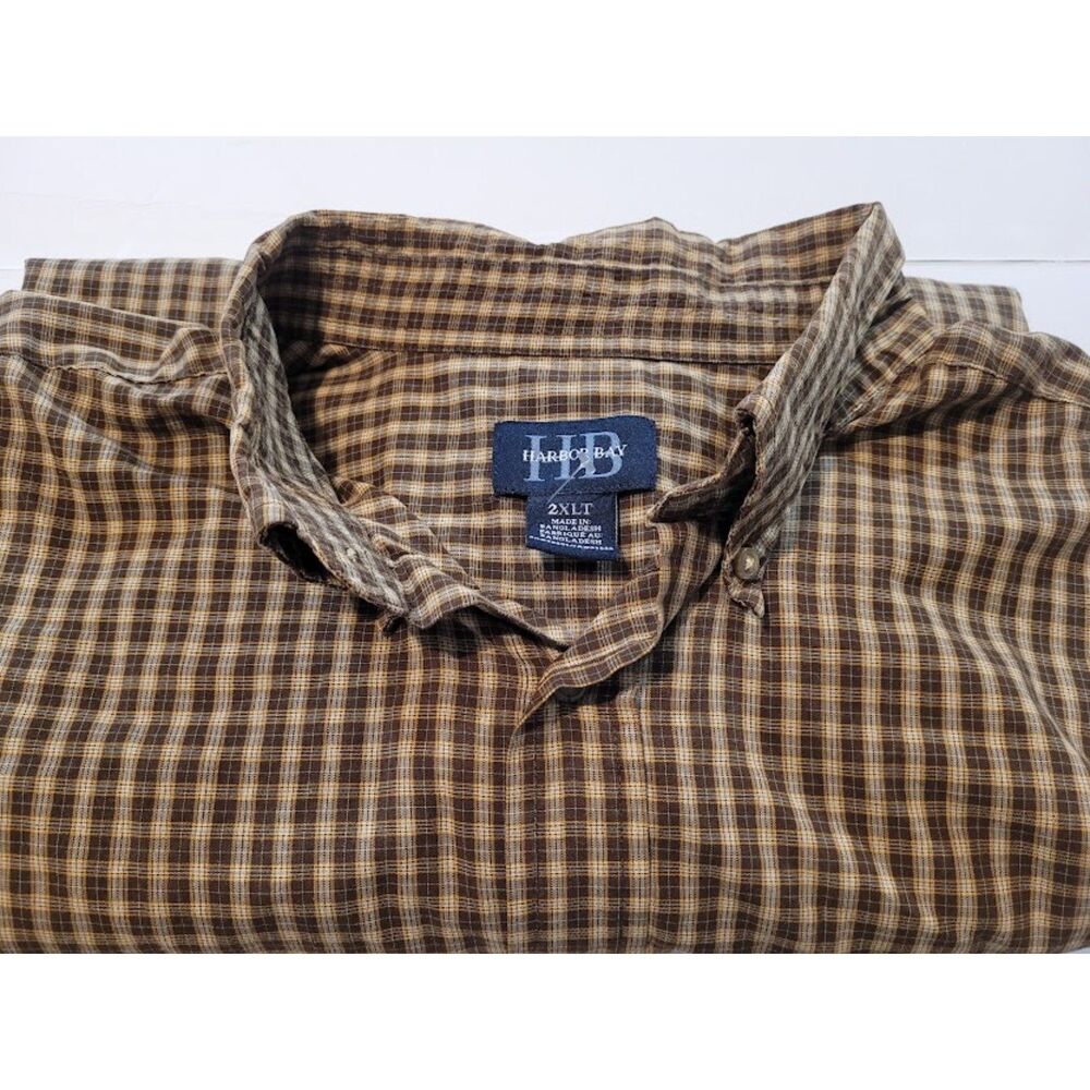 SCHMIDT Workwear Men's Long-Sleeve Plaid Button-Down Shirt sz xlt #0315
